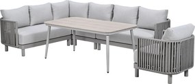 Garden Impressions Andong lounge dining set 6-delig - taupe