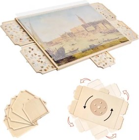 VEVOR 2000 stukjes draaibaar puzzelbord met 5 lades en deksel, draagbare puzzeltafel (1045 x 763 x 36 mm), puzzelaccessoires voor volwassenen, puzzelorganizer en opbergsysteem voor puzzelborden
