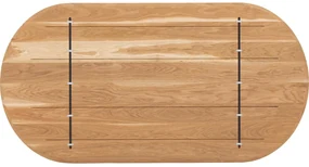 Goossens Excellent Eettafel Floyd, Semi rond 180 x 100 cm