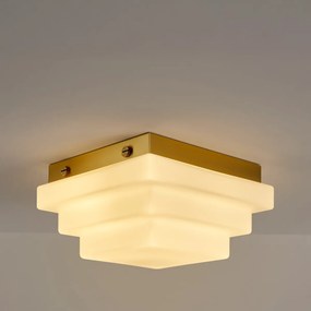Plafondlamp in opaline glas, Decar