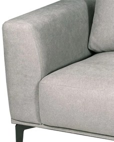 2 zitsbank - Tulp - stof Sorro lichtgrijs 90