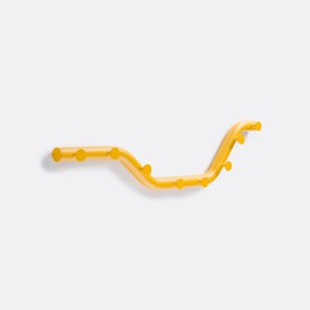 Metalen wandkapstok in gekleurd staal, 8 haken, Tubi