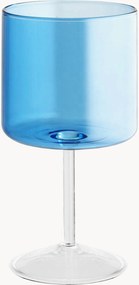 Wijnbekers Daylight Blue van borosilicaatglas, 2-delig