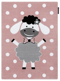 Tapijt PETIT DOLLY schaap, lammetje rozekleuring
