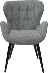 Eetkamerstoel - Simon - stof Fantasy geweven beluga