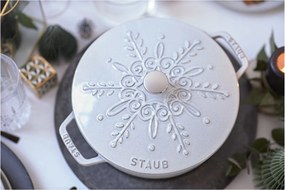 Staub La Cocotte Braadpan Sneeuwvlok 24 cm / 3,6 l, Rond, White truffle - La Cocotte - Staub