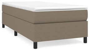 vidaXL Boxspringframe stof taupe 90x200 cm