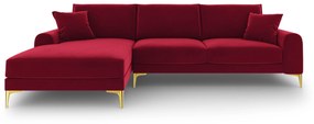 4.5-zitshoekbank Madara links velvet | Mazzini Sofas
