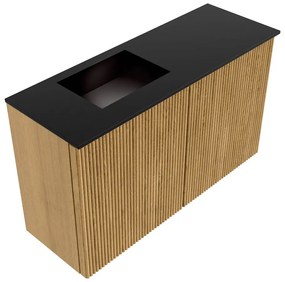 Mondiaz Joya 70cm toiletmeubel oak met wastafel faye links 1 kraangat urban
