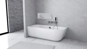 Polysan Sussi half vrijstaand bad links 170x70cm wit