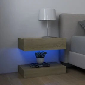 vidaXL Nachtkastjes 2 st 60x35 cm spaanplaat sonoma eikenkleurig