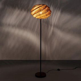 Kare Design Aloha Whirl Retro Vloerlamp Rotan Riet