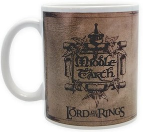 Koffie mok Lord of the Rigns - Map