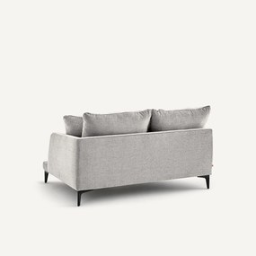 Halve bank, 2zit van polyestermix, MODERNISTE