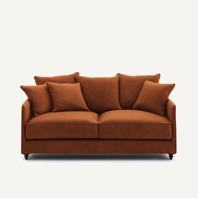 Omvormbare compacte bank in fluweel, Lazare