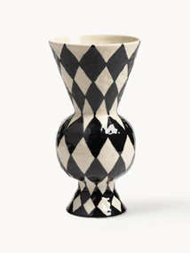 Handbeschilderde vaas Rhombic, H 30 cm