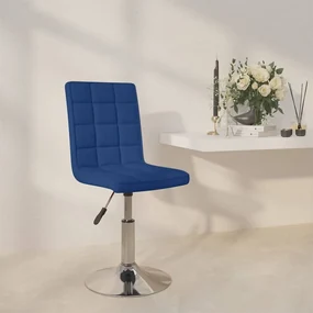 vidaXL Barkruk stof blauw