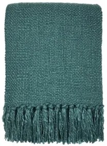 Plaids, deken Groen Malagoon  Lake green solid throw (NEW)