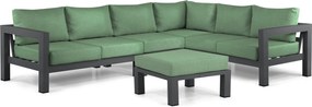 Hoek loungeset 6 personen Aluminium Grijs  Lifestyle Garden Furniture Luca