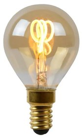 Lucide Bulb dimbare LED lamp 2200K E14 3W 4.5cm amber