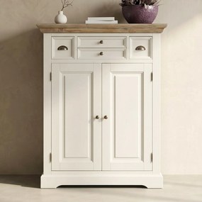 Meidenkast Wit Hout - 100x40x128cm.