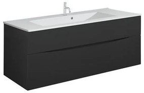 Crosswater Glide II Wastafelonderkast - 100x45x52cm - 2 lades - greeploos - mat zwart GL1000DBM+