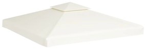 vidaXL Vervangend tentdoek prieel 310 g/m² 3x3 m crèmewit