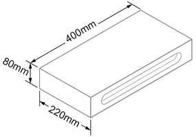 Lambini Designs fontein planchet met Solid Surface waskom 40x22cm