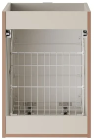 Comad Bella Cashmere onderkast 40x45cm met wasmand taupe