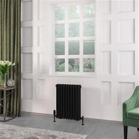 Eastbrook Rivassa 3 koloms radiator 45x60cm staal 816W zwart mat