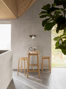 ZARION Eiken Natuur – HOGE BARTAFEL-/KEUKENTAFEL IN HOUTFINEER