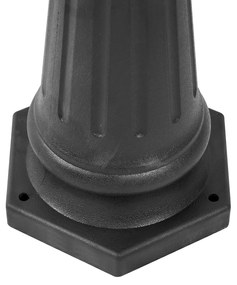 Klassieke buitenpaal zwart 217cm IP44 - New Haven Hammered