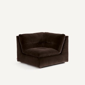 Modulaire 90° hoek in fluweel, GIULIANO