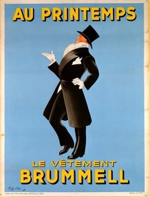 Cappiello, Leonetto - Kunstdruk Poster advertising 'Brummel' clothing for men at 'Printemps' department store, (30 x 40 cm)