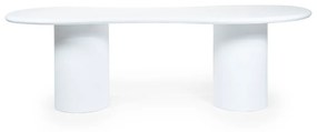 By-Boo Seki Organische Eettafel Wit Magnesium Oxide 200 Cm - 200 X 110cm.