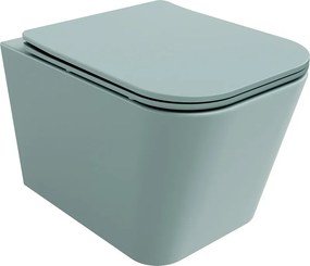 Mexen Teo wc-pot Rimless met slow-close slim duroplast zitting, lichtgroen mat - 30854048