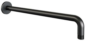 Brauer Black Edition Wandarm - gebogen - 40cm - mat zwart 5-S-5504