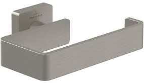 Villeroy & Boch Elements - Striking Toiletrolhouder zonder deksel - 135 x 93 x 45 mm - Matt Brushed Nickel (RVS) TVA15201400064
