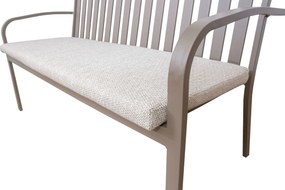 Milan Alu -seater Bench Taupe Zand/Beige