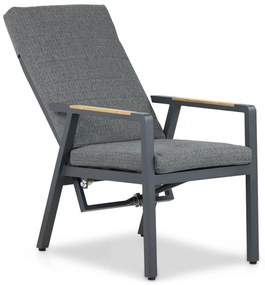 Tuinset 6 personen 240 cm Aluminium/teak Grijs Lifestyle Garden Furniture Marseille/Borello