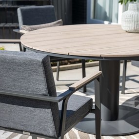 Garden Impressions Leona tuintafel Ø150 cm - donker grijs
