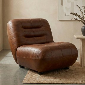 Lounge Fauteuil Leer Chocolate