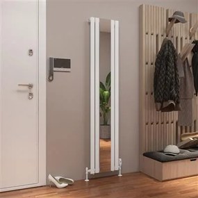 Eastbrook Tunstall radiator met spiegel 40x180cm 705W wit mat