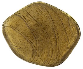 Bijzettafels Goudkleurig Glas Laag - 53 X 42cm.