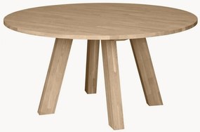 Ronde eettafel Rhonda van eikenhout, Ø 150 cm