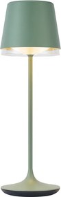 Tafellamp groen incl. LED IP65 oplaadbaar met laadstation - Bass