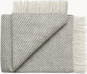 Wollen plaid Bornholm met franjes