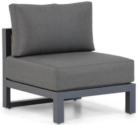 Santika Furniture Santika Salviano Midden Module - Quick Dry Foam Aluminium/wicker Grijs