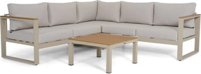 Hoek loungeset 5 personen Aluminium Zand/Beige  Domani Furniture Nordic