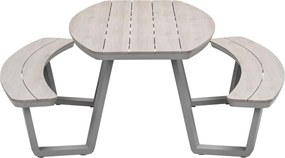 Garden Impressions Sarria picknick set ovaal 220 x 193 cm - taupe